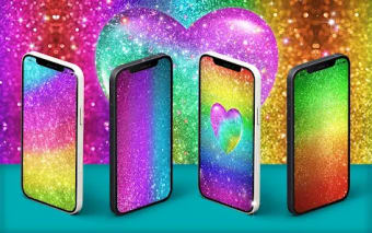 Colorful glitter wallpapers