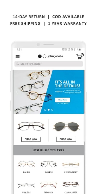 John Jacobs : Eyeglasses and Sunglasses