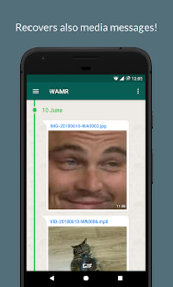 WAMR - Recover deleted messages  status download
