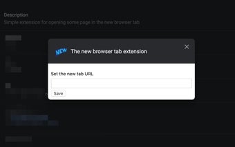 The new browser tab extension