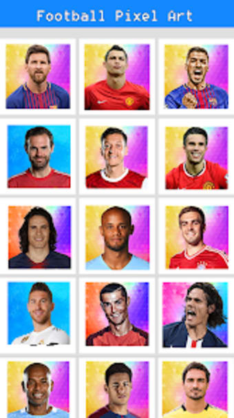 Football Celebrity Pixel Art A