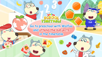 Wolfoo Study: School Timetable