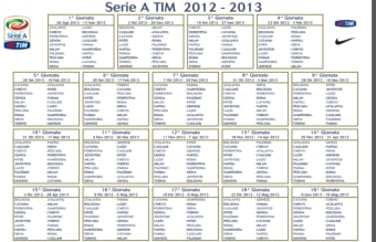 Calendario Serie A 2012/2013