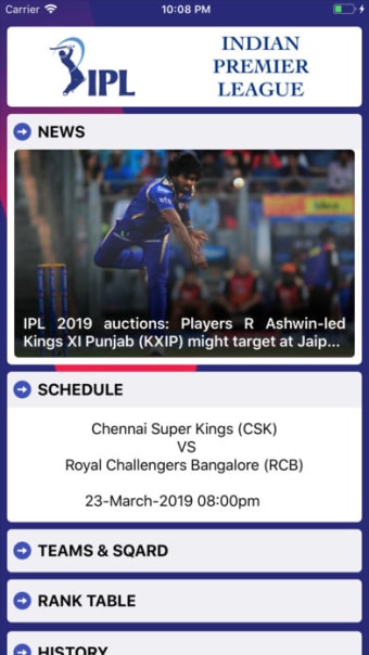 IPL 2019-NewsScheduleTeams..