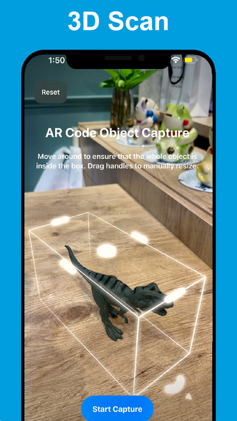 AR Code Object Capture 3D Scan