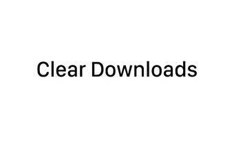 Clear Downloads