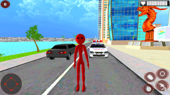 Stickman Monster Rope Hero: City Crime Simulator