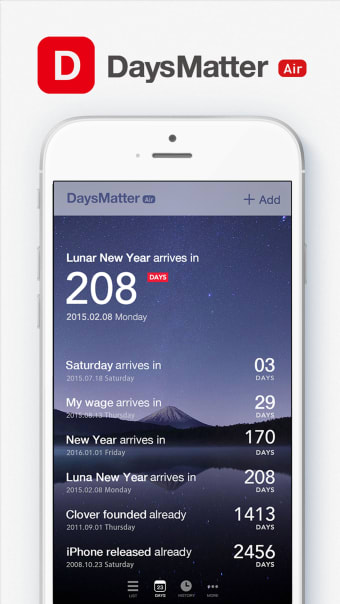 Days Matter Air - Countdown