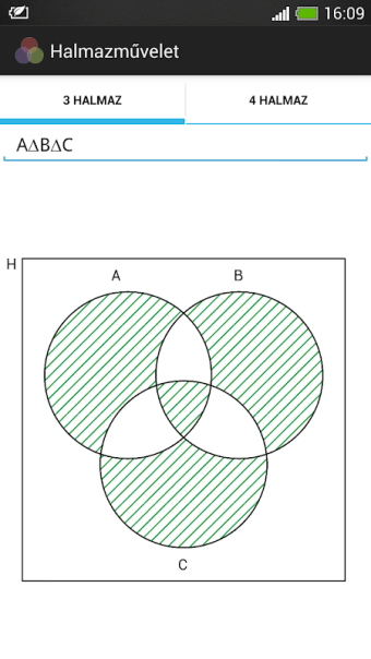 Set operations, Venn diagram