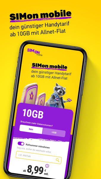 SIMon mobile-App