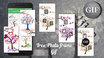 Tree Collage GIF Photo Frame E
