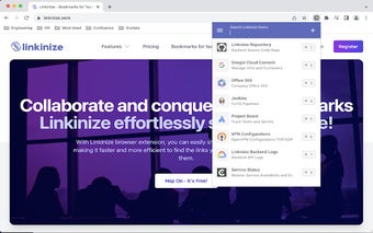 Linkinize - Bookmark Manager for Teams