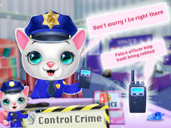 Kitty Cat Police Fun Care & Thief Arrest Game