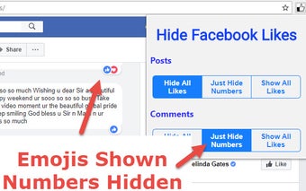 Hide Facebook Likes