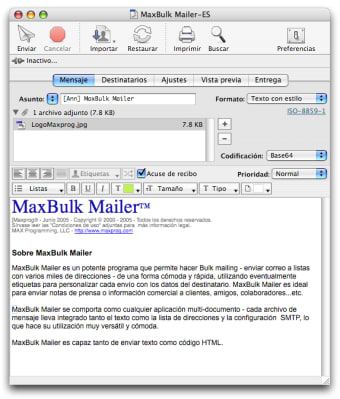maxbulk mailer import excel