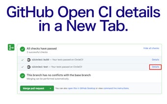 Github Open CI In New Tab