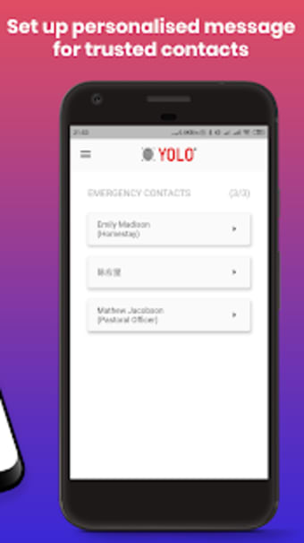 YOLO  Safety and wellbeing app for students.