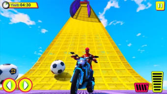 Superhero Tricky bike race kids games