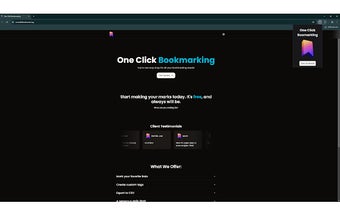 One Click Bookmarking Extension