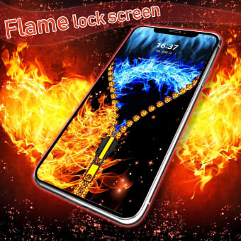 Flame lock screen