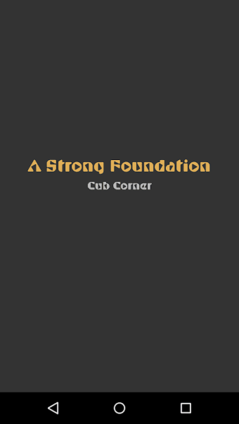 A Strong Foundation