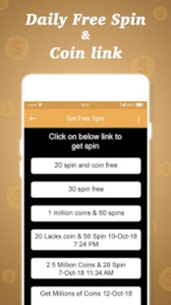 Free Spin Coin Daily Link