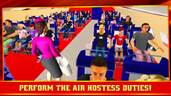 Air Hostess Simulator : Airplane Flight Attendant