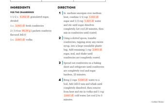 Converted! Baking unit converter