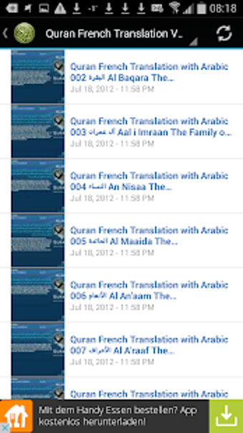 Quran French Translation MP3