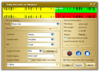 Audio Recorder for Windows
