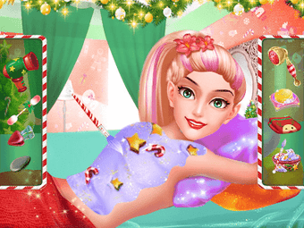 Christmas Princess Makeup and Dress Up Salon Game