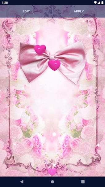 Pink Bow Live Wallpaper