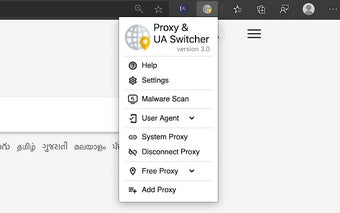 Proxy & User-Agent Switcher