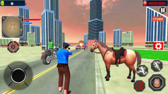 Horse Police crime simulator: Miami crime city war