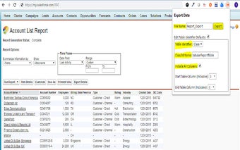 Table Data Export