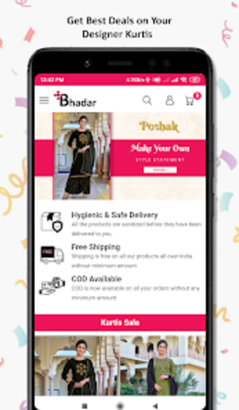Bhadar Online Shopping App - L