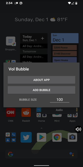 Volume Bubble