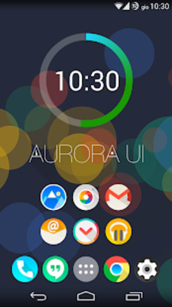 Aurora UI Zooper widget