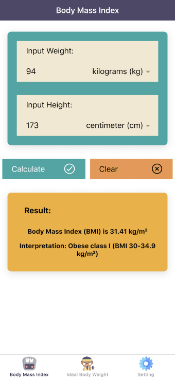 BMI Calculator Pro: Body Mass Index  Ideal Body