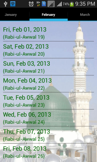 Islamic Calendar & Places 2018