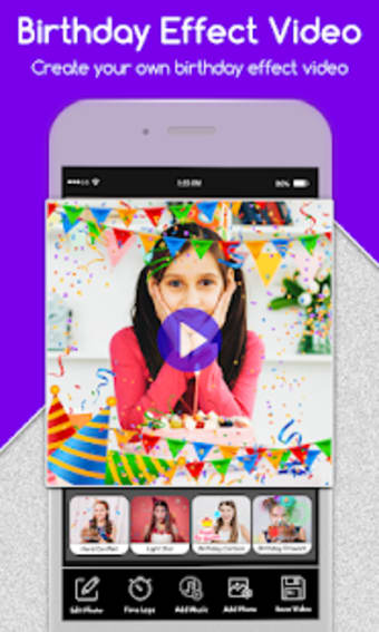 Happy Birthday Photo Effect Video Animation Maker