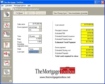 The Mortgage Toolbox