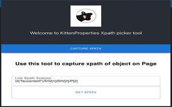 KittenProperties Xpath picker tool