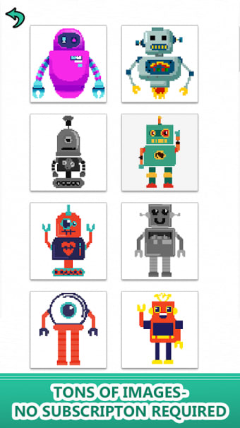 Robot Color by Number: Pixel Art, Number Draw 2018