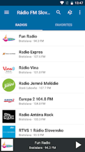 Rádio FM Slovensko Slovakia