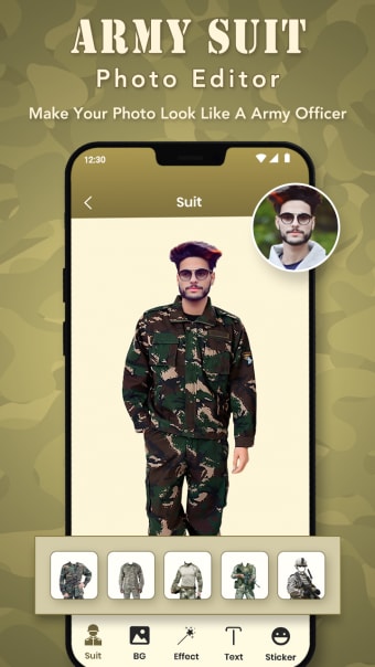 Army Photo Suit Editor - Commando Photo Suit