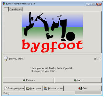 Bygfoot Football Manager