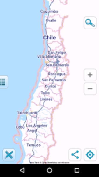 Map of Chile offline