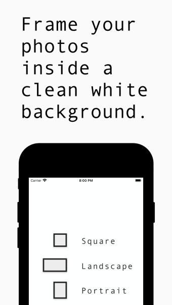 White Background Frame