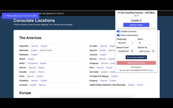 US Visa Rescheduler - AIS Slots